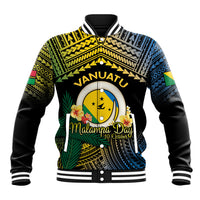 Personalised Malampa Day Baseball Jacket Vanuatu Provinces Polynesian Pattern LT14 Unisex Black - Polynesian Pride