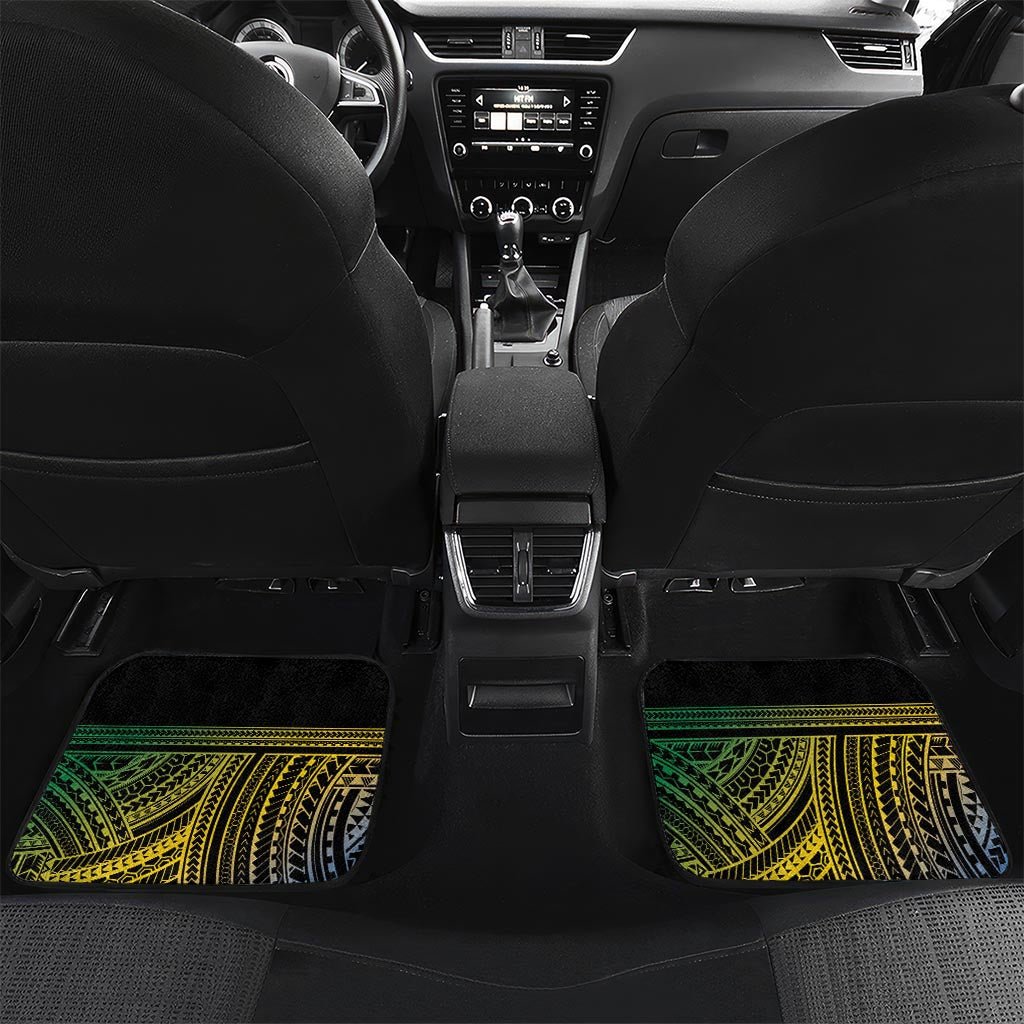 Personalised Malampa Day Car Mats Vanuatu Provinces Polynesian Pattern