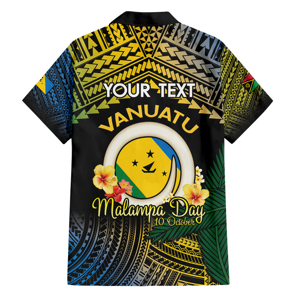 Personalised Malampa Day Family Matching Tank Maxi Dress and Hawaiian Shirt Vanuatu Provinces Polynesian Pattern