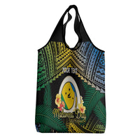 Personalised Malampa Day Grocery Bag Vanuatu Provinces Polynesian Pattern