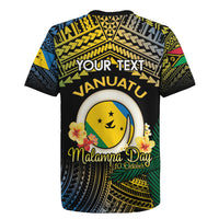 Personalised Malampa Day Rugby Jersey Vanuatu Provinces Polynesian Pattern