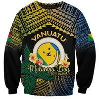 Personalised Malampa Day Sweatshirt Vanuatu Provinces Polynesian Pattern LT14 Unisex Black - Polynesian Pride