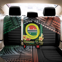 Personalised Penama Day Back Car Seat Cover Vanuatu Provinces Polynesian Pattern