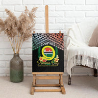 Personalised Penama Day Canvas Wall Art Vanuatu Provinces Polynesian Pattern