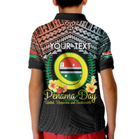 Personalised Penama Day Kid Polo Shirt Vanuatu Provinces Polynesian Pattern