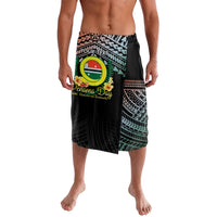 Personalised Penama Day Lavalava Vanuatu Provinces Polynesian Pattern LT14 Black - Polynesian Pride