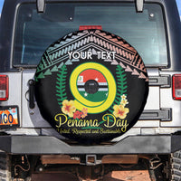 Personalised Penama Day Spare Tire Cover Vanuatu Provinces Polynesian Pattern