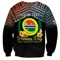 Personalised Penama Day Sweatshirt Vanuatu Provinces Polynesian Pattern LT14 - Polynesian Pride