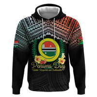 Personalised Penama Day Zip Hoodie Vanuatu Provinces Polynesian Pattern LT14 Pullover Hoodie Black - Polynesian Pride