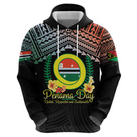 Personalised Penama Day Zip Hoodie Vanuatu Provinces Polynesian Pattern LT14 - Polynesian Pride