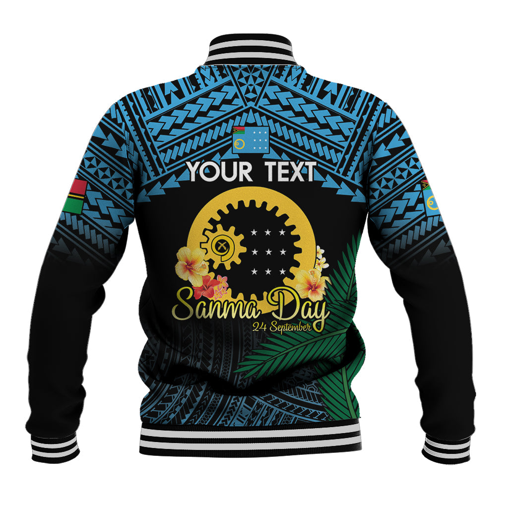 Personalised Sanma Day Baseball Jacket Vanuatu Provinces Polynesian Pattern LT14 - Polynesian Pride