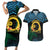 Personalised Sanma Day Couples Matching Short Sleeve Bodycon Dress and Hawaiian Shirt Vanuatu Provinces Polynesian Pattern