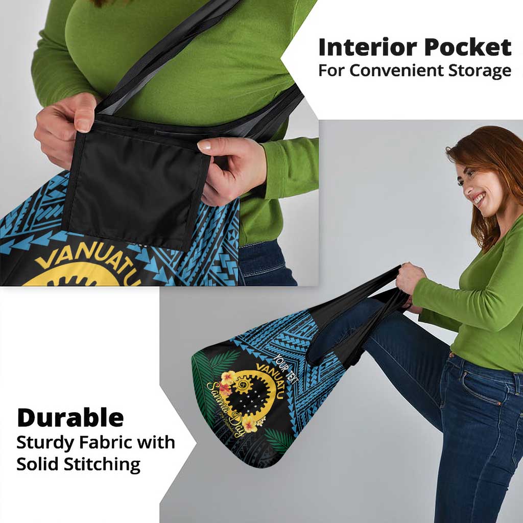 Personalised Sanma Day Grocery Bag Vanuatu Provinces Polynesian Pattern