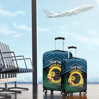 Personalised Sanma Day Luggage Cover Vanuatu Provinces Polynesian Pattern