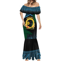 Personalised Sanma Day Mermaid Dress Vanuatu Provinces Polynesian Pattern LT14 - Polynesian Pride