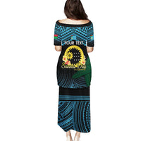 Personalised Sanma Day Puletasi Vanuatu Provinces Polynesian Pattern LT14 - Polynesian Pride