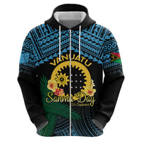 Personalised Sanma Day Zip Hoodie Vanuatu Provinces Polynesian Pattern LT14 - Polynesian Pride