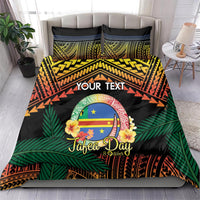 Personalised Tafea Day Bedding Set Vanuatu Provinces Polynesian Pattern