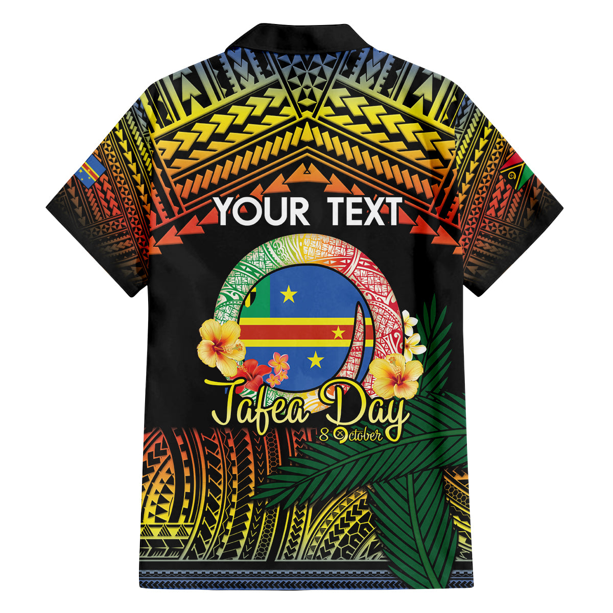 Personalised Tafea Day Family Matching Puletasi and Hawaiian Shirt Vanuatu Provinces Polynesian Pattern LT14 - Polynesian Pride