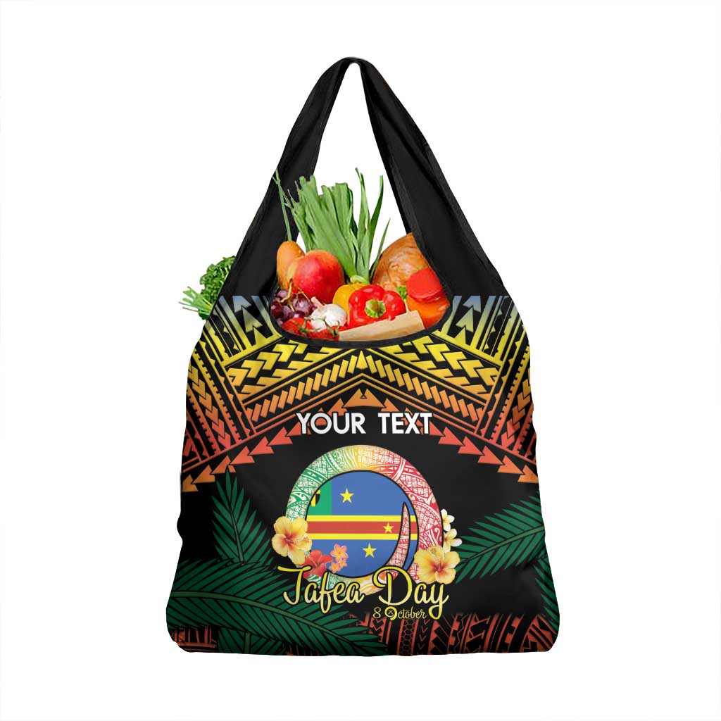 Personalised Tafea Day Grocery Bag Vanuatu Provinces Polynesian Pattern