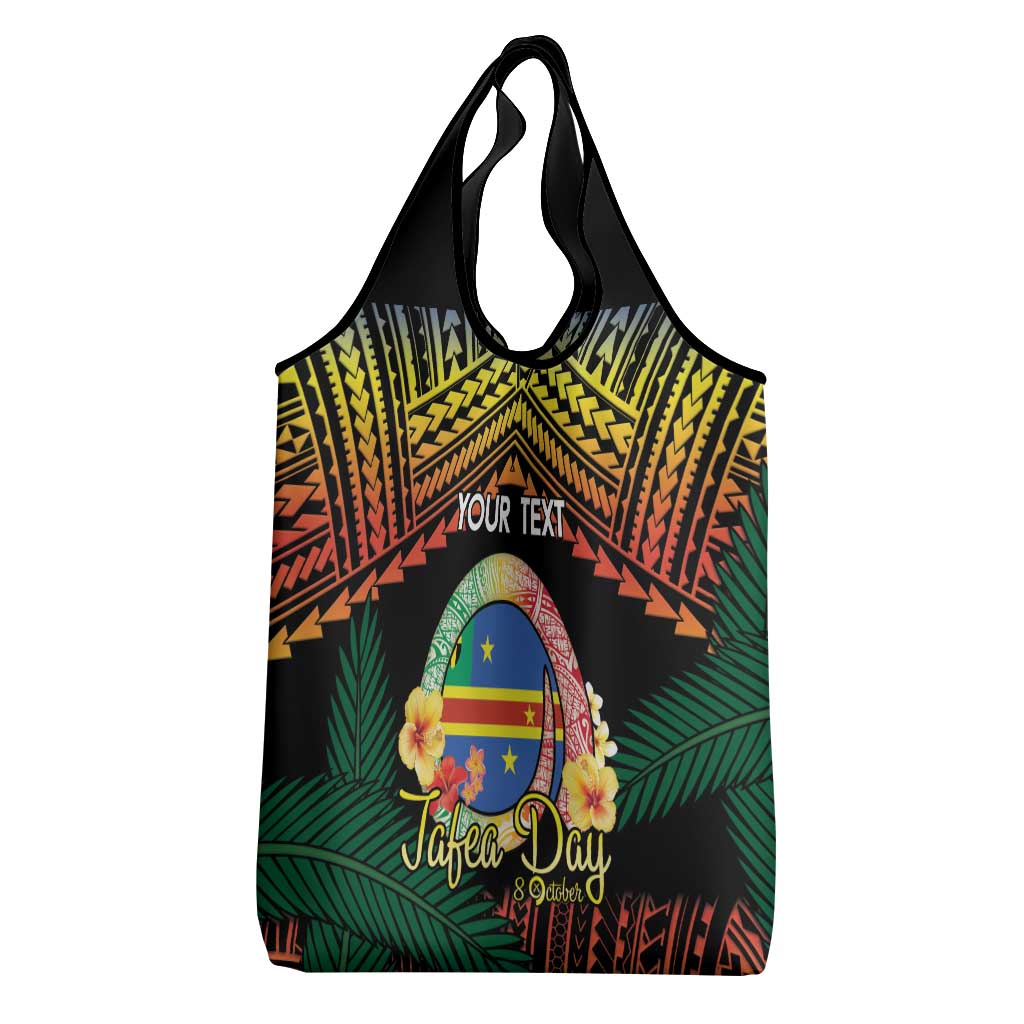 Personalised Tafea Day Grocery Bag Vanuatu Provinces Polynesian Pattern