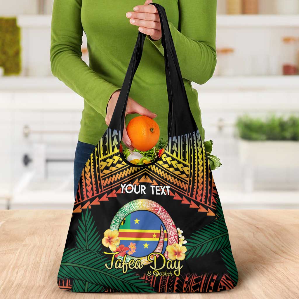 Personalised Tafea Day Grocery Bag Vanuatu Provinces Polynesian Pattern