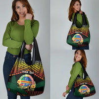 Personalised Tafea Day Grocery Bag Vanuatu Provinces Polynesian Pattern