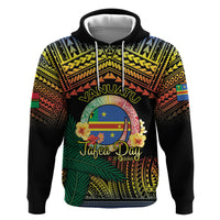 Personalised Tafea Day Zip Hoodie Vanuatu Provinces Polynesian Pattern LT14 Pullover Hoodie Black - Polynesian Pride