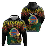 Personalised Tafea Day Zip Hoodie Vanuatu Provinces Polynesian Pattern LT14 - Polynesian Pride