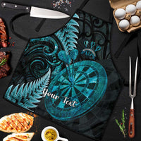 Personalised New Zealand Darts Apron Happiness Is A Tight Threesome Maori Paua Shell - Polynesian Pride