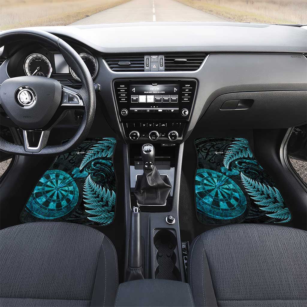 Personalised New Zealand Darts Car Mats Happiness Is A Tight Threesome Maori Paua Shell