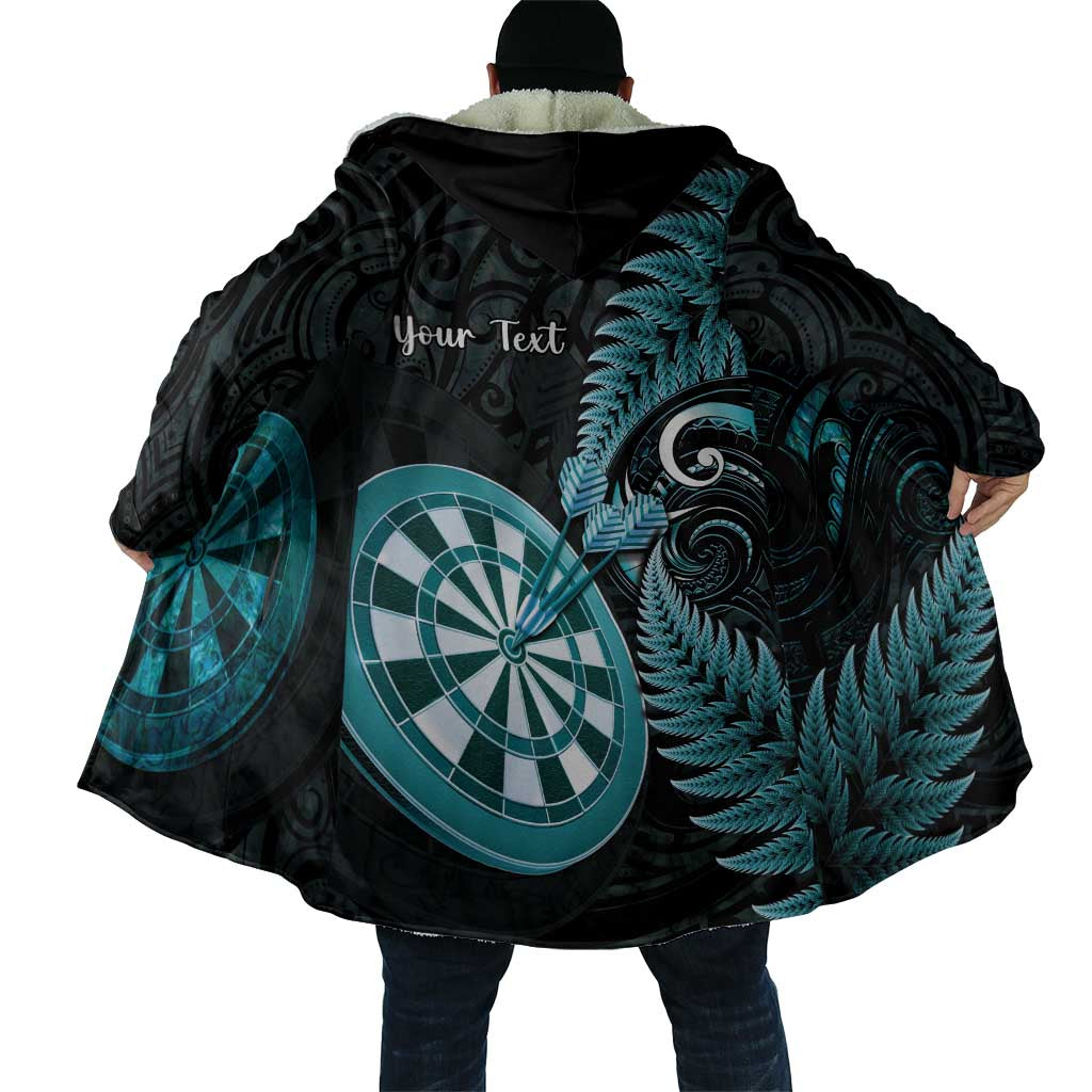 Personalised New Zealand Darts Cloak Happiness Is A Tight Threesome Maori Paua Shell - Polynesian Pride