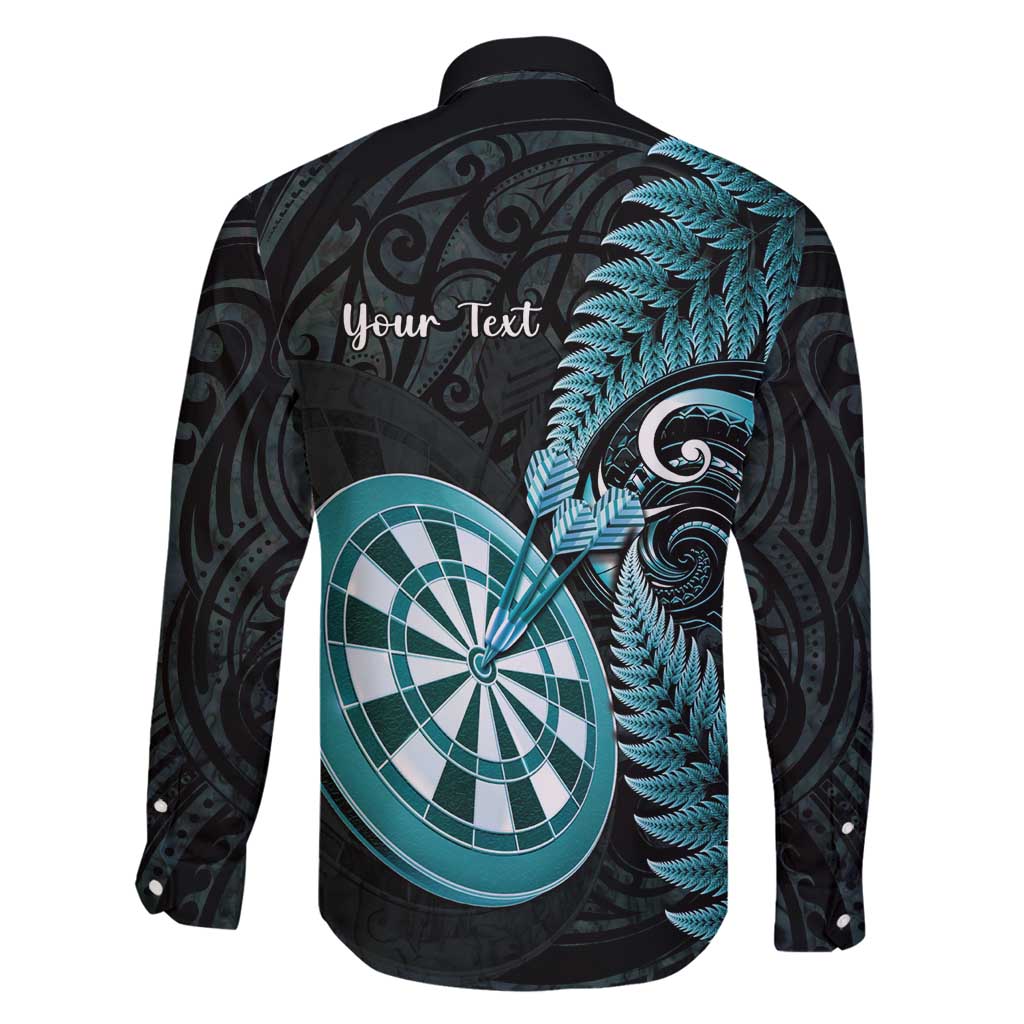 Personalised New Zealand Darts Family Matching Off Shoulder Maxi Dress and Hawaiian Shirt Happiness Is A Tight Threesome Maori Paua Shell LT14 - Polynesian Pride