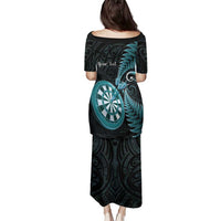 Personalised New Zealand Darts Family Matching Puletasi and Hawaiian Shirt Happiness Is A Tight Threesome Maori Paua Shell LT14 - Polynesian Pride