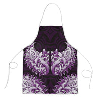New Zealand Ta Moko Apron Aotearoa Maori Chest Tattoo Purple LT14 Purple - Polynesian Pride