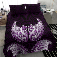 New Zealand Ta Moko Bedding Set Aotearoa Maori Chest Tattoo Purple LT14 - Polynesian Pride