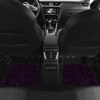 New Zealand Ta Moko Car Mats Aotearoa Maori Chest Tattoo Purple LT14 Set 2pcs - Back Purple - Polynesian Pride