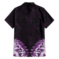 New Zealand Ta Moko Hawaiian Shirt Aotearoa Maori Chest Tattoo Purple LT14 - Polynesian Pride