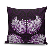 New Zealand Ta Moko Pillow Cover Aotearoa Maori Chest Tattoo Purple LT14 Purple - Polynesian Pride