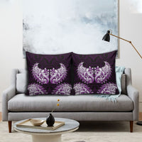 New Zealand Ta Moko Pillow Cover Aotearoa Maori Chest Tattoo Purple LT14 - Polynesian Pride