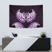 New Zealand Ta Moko Tapestry Aotearoa Maori Chest Tattoo Purple LT14 - Polynesian Pride