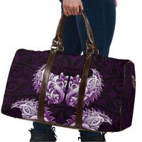 New Zealand Ta Moko Travel Bag Aotearoa Maori Chest Tattoo Purple LT14 - Polynesian Pride