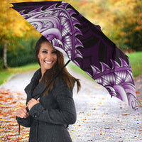 New Zealand Ta Moko Umbrella Aotearoa Maori Chest Tattoo Purple LT14 - Polynesian Pride