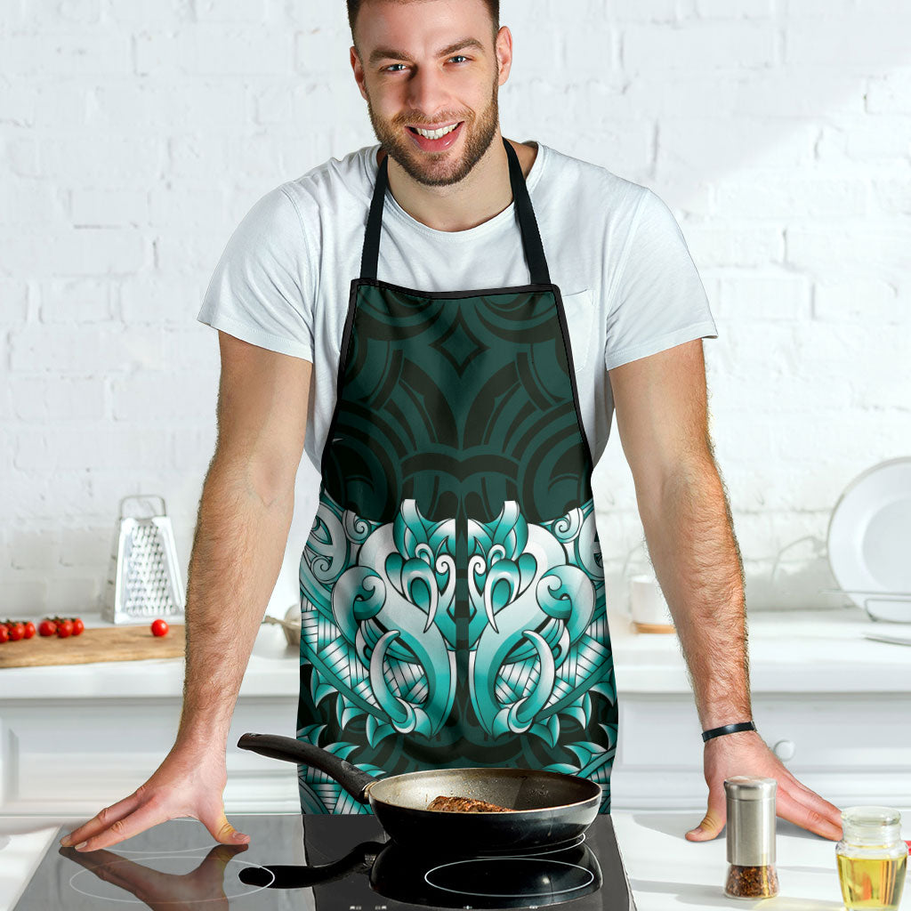 New Zealand Ta Moko Apron Aotearoa Maori Chest Tattoo Turquoise LT14 - Polynesian Pride