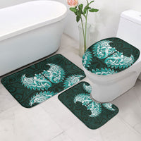 New Zealand Ta Moko Bathroom Set Aotearoa Maori Chest Tattoo Turquoise LT14 - Polynesian Pride