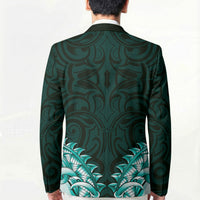 New Zealand Ta Moko Blazer Aotearoa Maori Chest Tattoo Turquoise LT14 - Polynesian Pride