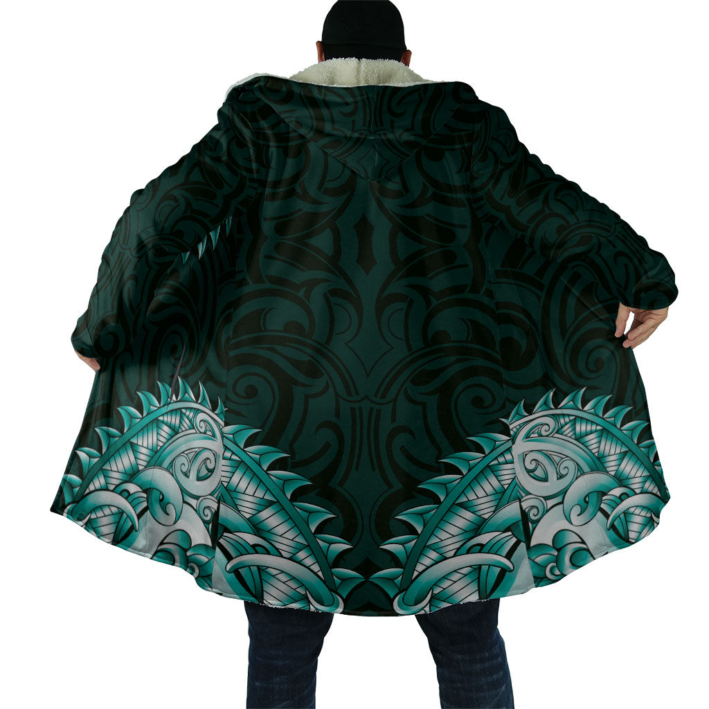 New Zealand Ta Moko Cloak Aotearoa Maori Chest Tattoo Turquoise LT14 - Polynesian Pride