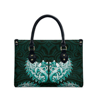 New Zealand Ta Moko Leather Bag Aotearoa Maori Chest Tattoo Turquoise LT14 - Polynesian Pride