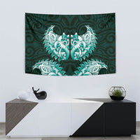 New Zealand Ta Moko Tapestry Aotearoa Maori Chest Tattoo Turquoise LT14 - Polynesian Pride