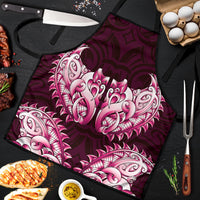 New Zealand Ta Moko Apron Aotearoa Maori Chest Tattoo Pink LT14 Pink - Polynesian Pride